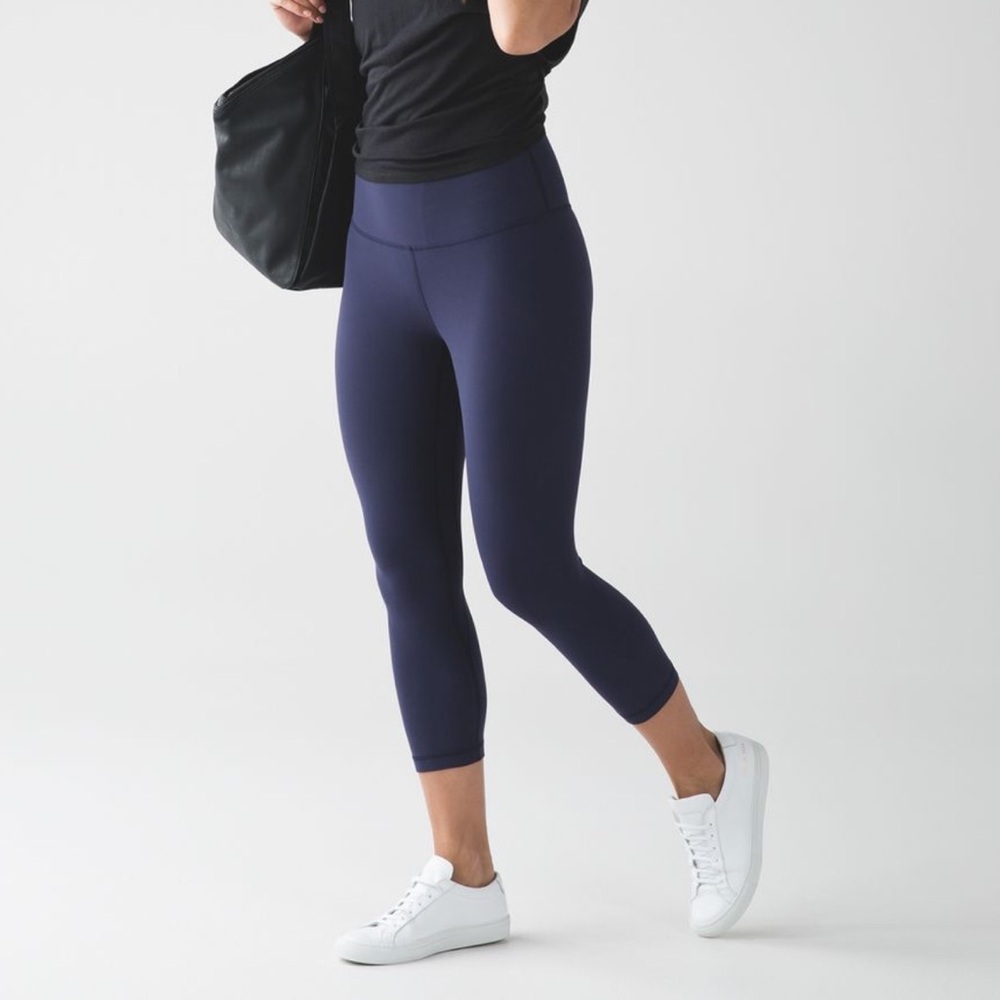 Lululemon 🍋 Align Crop Pants Deep Indigo Size 6